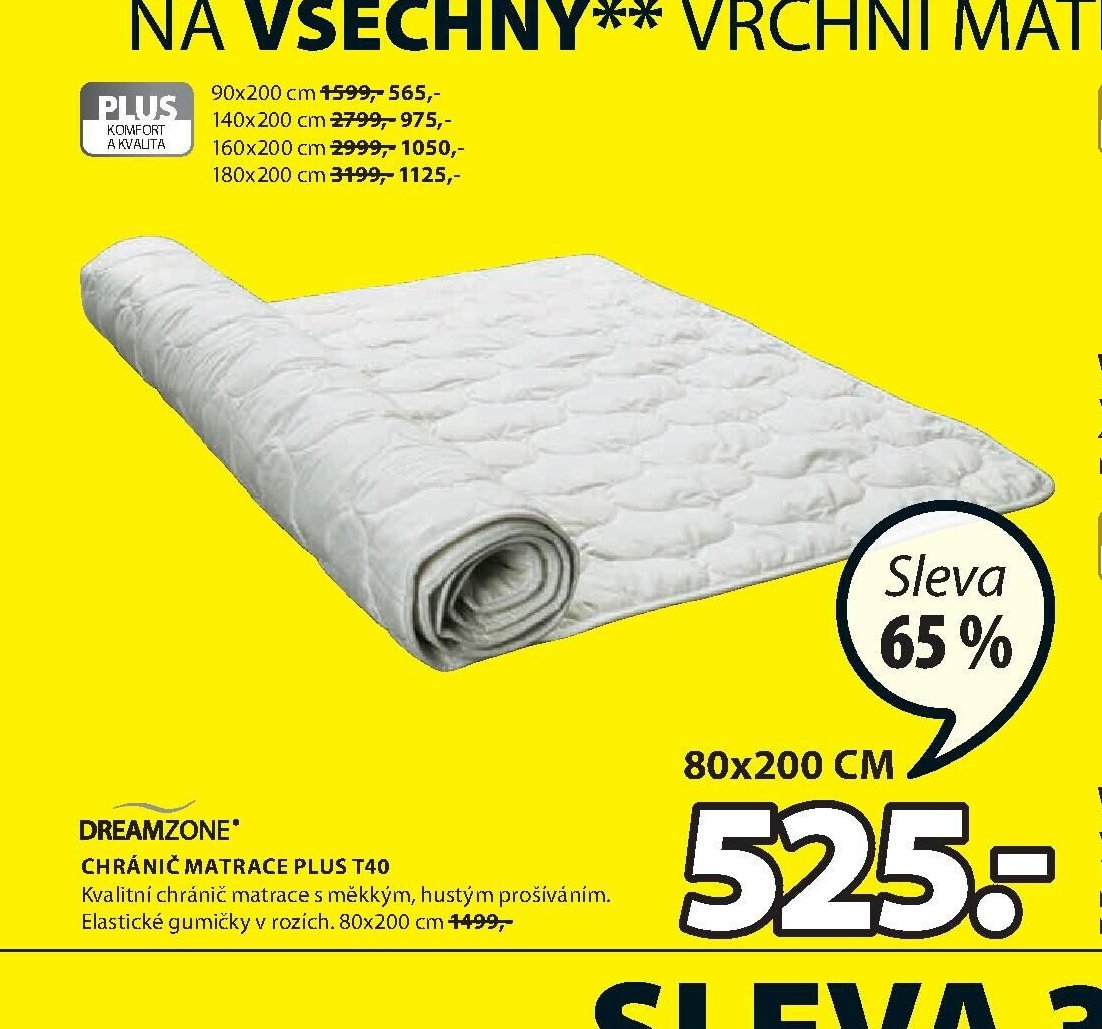 CHRÁNIČ MATRACE PLUS T40