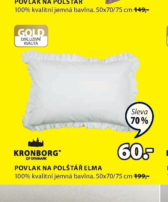 Povlak na polštář ELMA