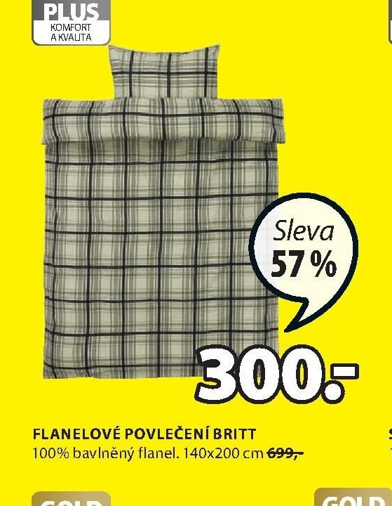 FLANELOVÉ POVLEČENÍ BRITT
