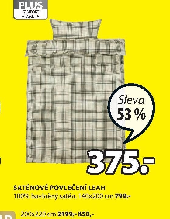 SATÉNOVÉ POVLEČENÍ LEAH
