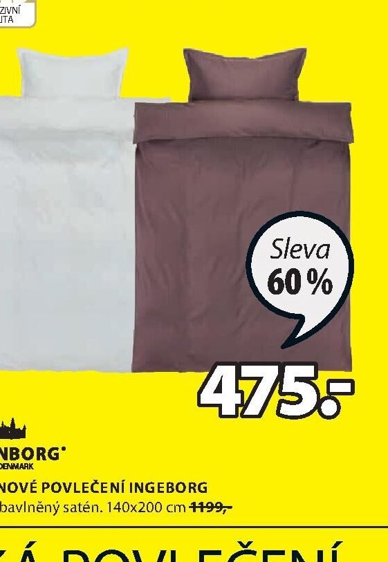 SATÉNOVÉ POVLEČENÍ INGEBORG