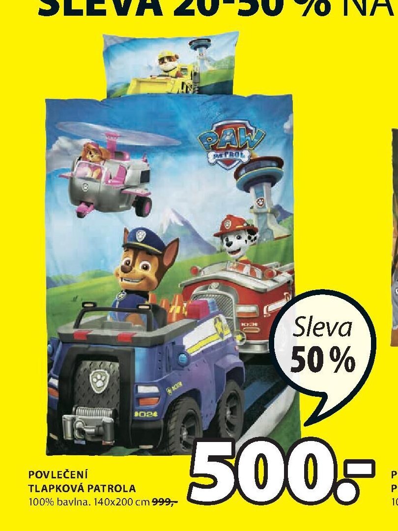 POVLEČENÍ TLAPKOVÁ PATROLA