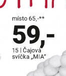 Čajová svíčka „MIA“