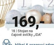 Stojan na čajové svíčky IDA