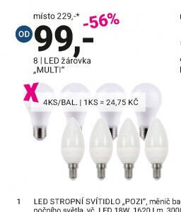 LED žárovka MULTI