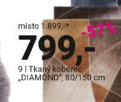 9 | Tkaný koberec „DIAMOND“, 80/150 cm