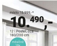 Postel, cca 180/200 cm