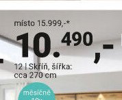 Skříň, šířka cca 270 cm