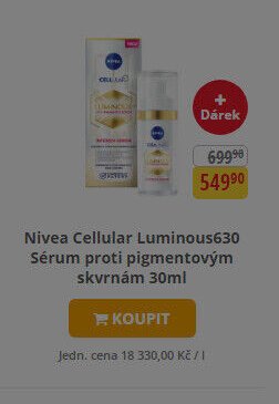 Nivea Cellular Luminous630 Sérum proti pigmentovým skvrnám 30ml