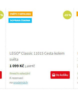 LEGO Classic 11015 Cesta kolem světa