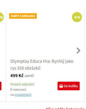 Olymptoy Educa Hra: Rychlý jako rys 350 obrázků