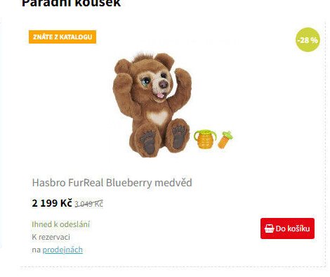 Hasbro FurReal Blueberry medvěd