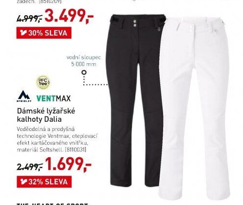 Dámské lyžařské kalhoty Dalia