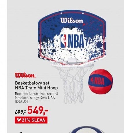 Basketbalový set NBA Team Mini Hoop
