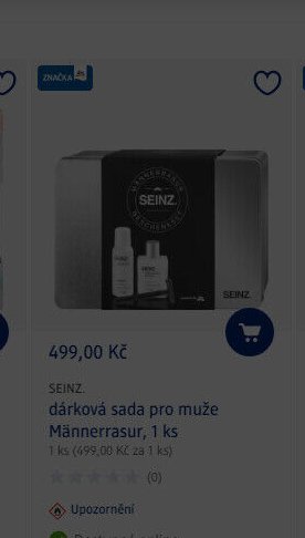 SEINZ. dárková sada pro muže Männerrasur