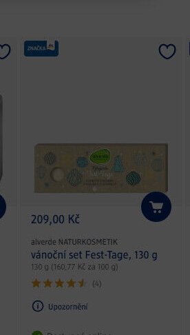 alverde NATURKOSMETIK vánoční set Fest-Tage