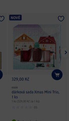 essie dárková sada Xmas Mini Trio