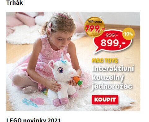 MAC TOYS Interaktivní kouzelný jednorožec