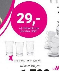 Sklenička na kořalku JOE