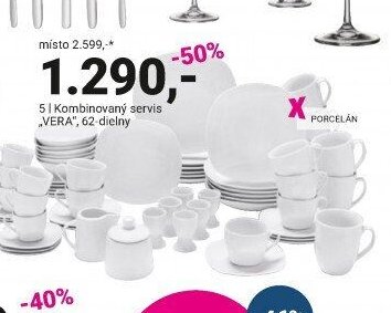 Kombinovaný servis VERA, 62 dílný