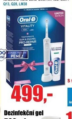 Kartáček Oral-B Vitality D100 Sensitive + zubní pasta 75 ml