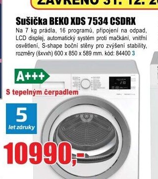 Sušička BEKO XDS 7534 CSDRX