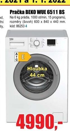 Pračka BEKO WUE 6511 BS