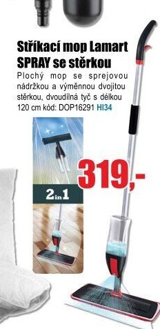 Stříkací mop Lamart SPRAY se stěrkou