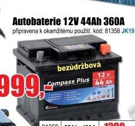Autobaterie 12V 44Ah 360A