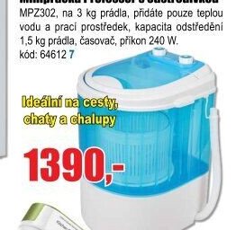 Minipračka Professor s odstředivkou