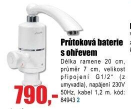 Průtoková baterie s ohřevem