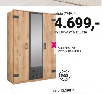 16 | šířka cca 135 cm
