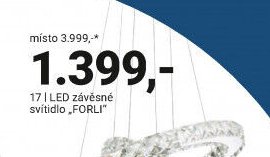 LED závěsné svítidlo FORLI