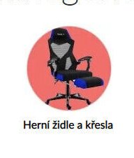 Herní židle a křesla