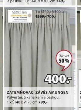 Zatemňovací závěs AMUNGEN