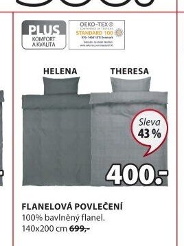 FLANELOVÁ POVLEČENÍ HELENA, THERESA