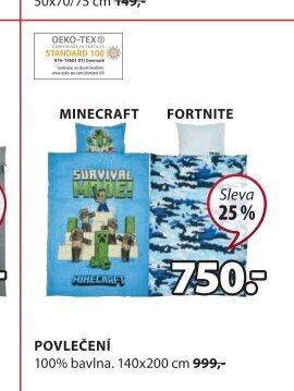 POVLEČENÍ MINECRAFT, FORTNITE