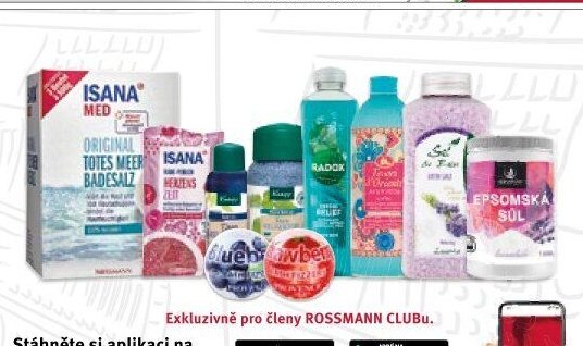 Isana koupelové soli, pěny a oleje