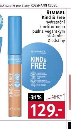 Rimmel Kind & Free korektor