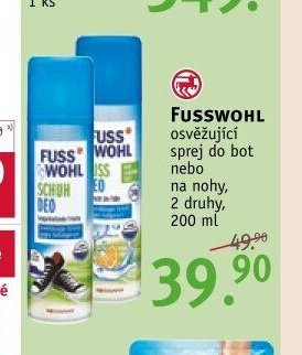 FUSSWOHL osvěžující sprej do bot