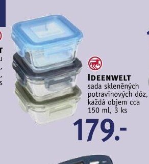 IDEENWELT sada skleněných potravinových dóz