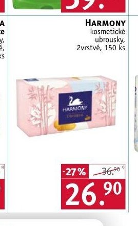 Harmony kosmetické ubrousky