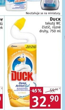 DUCK tekutý WC čistič, různé druhy, 750 ml