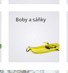 Boby a sáňky