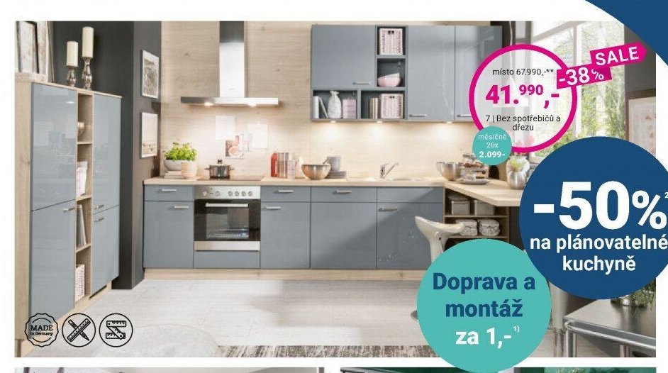 Plánovatelná kuchyně (nahoře)