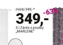 Závěs s poutky MARLENE