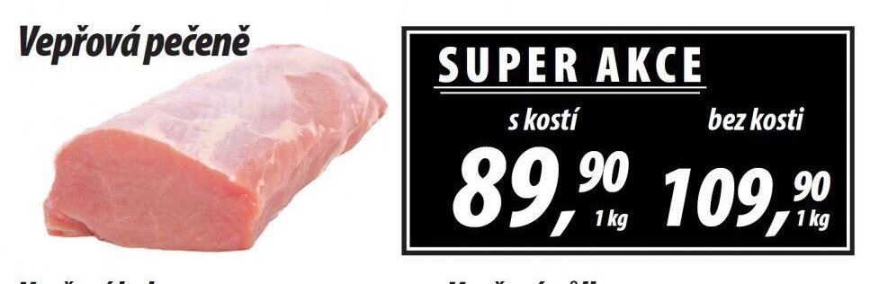 Vepřová pečeně s kostí