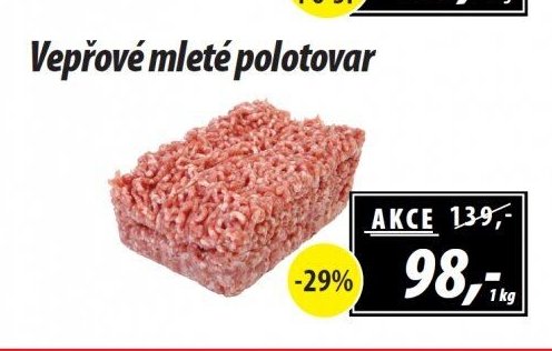 Vepřové mleté polotovar