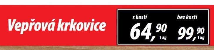 Vepřová krkovice s kostí