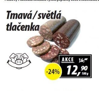 Tmavá/světlá tlačenka